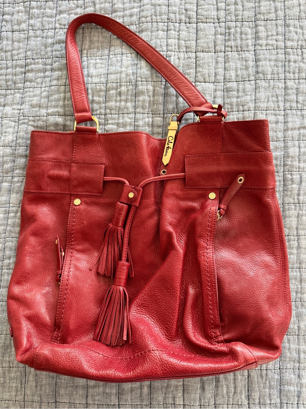 Cole Haan - Red Leather Bag
